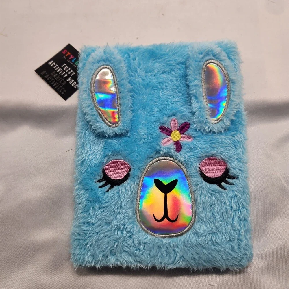 Journal for girls, Style Activity journal, fuzzy design 8